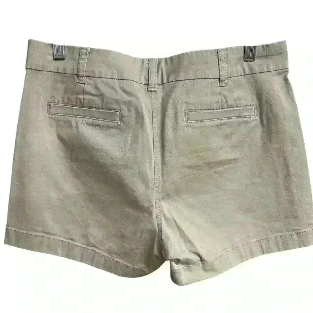 J Crew Women's 4" stretch chino khaki short size 8 - Picture 5 of 10